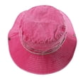 thumbnail image 6 of Denim Bucket Hats for Men Women Summer Lightweight Sun Hat Travel Beach Hat with Chin Strap, 6 of 6