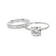 thumbnail image 1 of 2023 Anillos de plata de la promesa de diseño delicado 2PCS Set Fashion Ring Luz Anillo de alto grado, 1 of 6