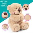 thumbnail image 3 of LotFancy 2 Pcs Petits Ours en Peluche, Jouet en Peluche Ours Bébé 8 Pouces, Cadeau de Pâques pour Garçons Filles, 3 of 8