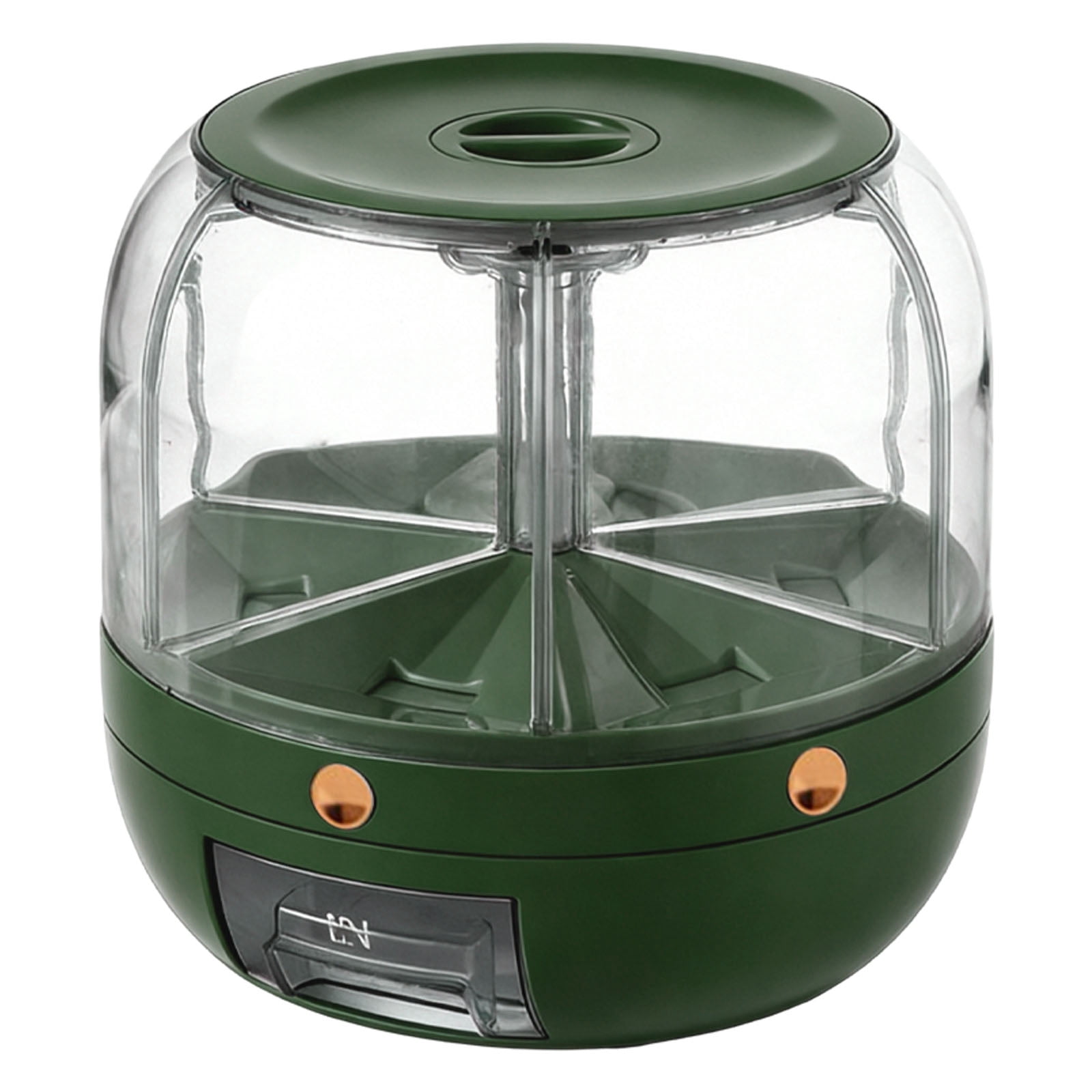 Candy Machine Dispenser,Valentine Candy Dispenser,Gift Mini Gumball Vending Machine Grain Dispenser with Lid Automatic Snack Jelly Bean Holder Plastic Jar Container with Lid(Green)