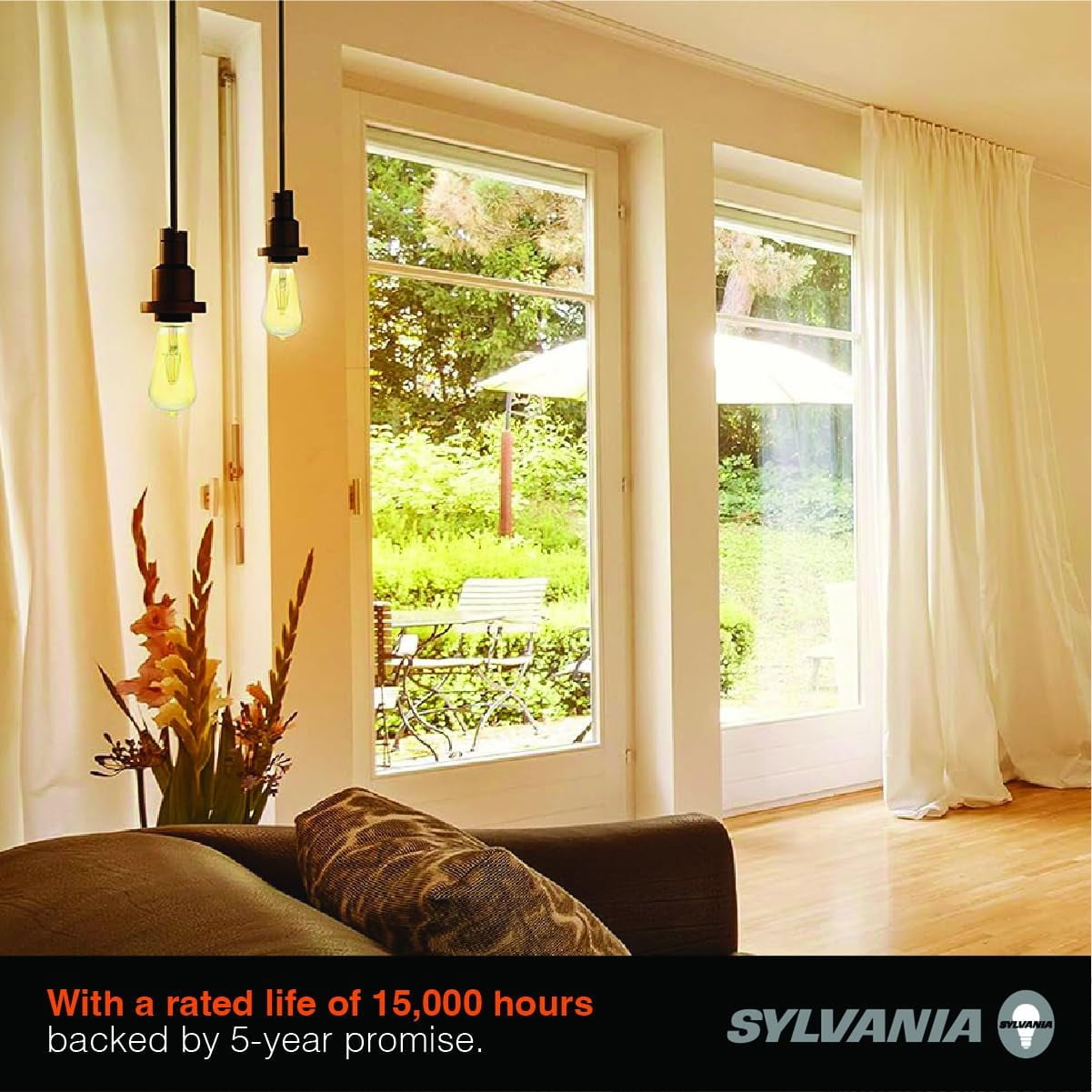 SYLVANIA LED 13W (100W Equivalent) Daylight General Purpose Light Bulbs, ST19, White Filament (8pk)