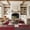 Red, variant on World Rug Gallery Avora Modern Boxes Design Non-Slip Gray 20" x 30" Door Mat