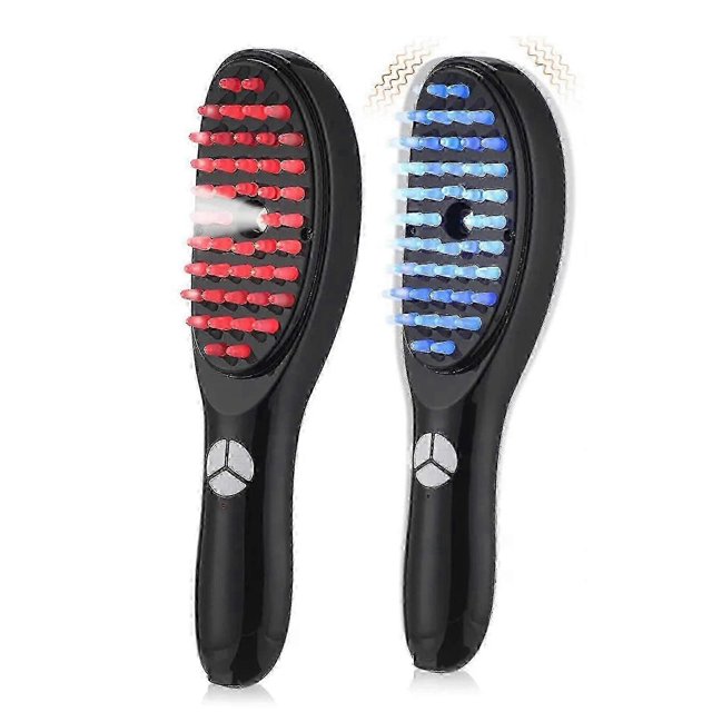 New Vibration Scalp Massager Light Therapy Head Massage Comb Hair Growth Brush - Snngv