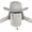 Grey, variant on Men Wide Brim Sun UV Protection Sunhat with Removable Face Neck Flap Foldable Ponytail Fishing Hat