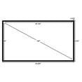 thumbnail image 3 of STR-169100-G Silver Ticket, 100" Diagonal, 16:9 Cinema Format, 4K Ultra HD Ready, HDTV (6 Piece Fixed Frame) Projector Screen, Grey Material, 3 of 9