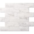 thumbnail image 1 of BeNice Peel and Stick Tile Subway Tile Backsplash Adhesive Wall Tiles Marble Tiles Stickers (10pcs,light gray), 1 of 7