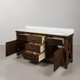thumbnail image 6 of Water Creation Aberdeen 72" Wood Double Bathroom Vanity in Brown/Bronze, 6 of 11