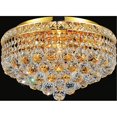 thumbnail image 1 of CWI Lighting Luminous 5 Light Flush Mount With Gold Finish, 1 of 5