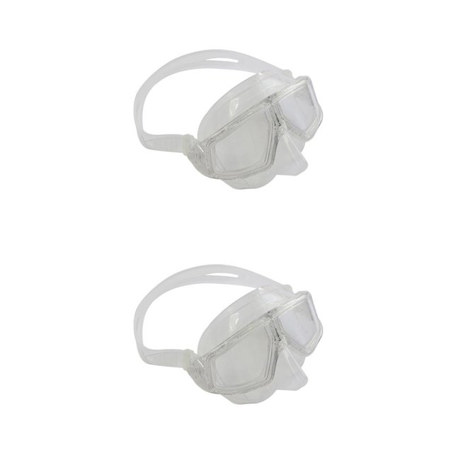 Eigraketly Máscaras de ligeras Vista de 120 grados Gafas de buceo bajo el agua Gafas de snorkel Equipo de natación Adultos Transparente 2piezas Eigraketly CBP359789