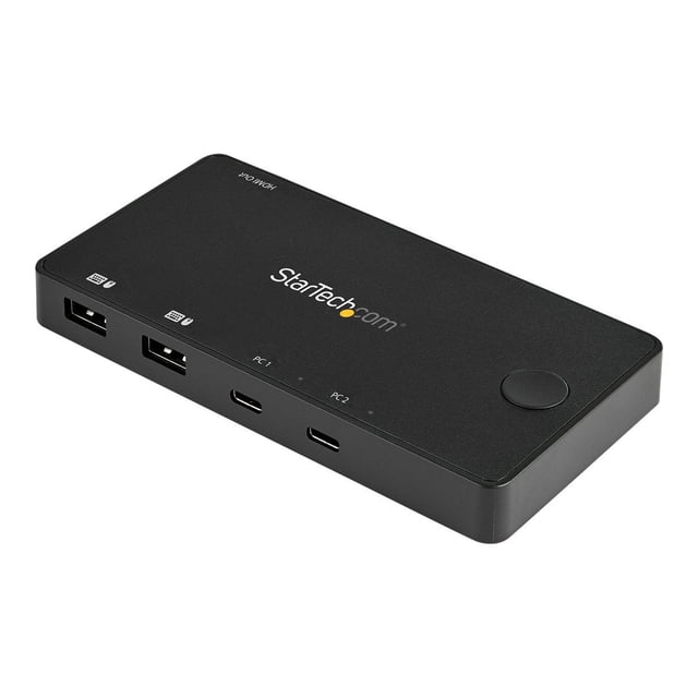 StarTech.com 2 Ports USB C KVM Switch, 4K 60Hz HDMI, Compact Double Port UHD USB Type C Switch de Bureau Mini KVM avec Câbles USB C, Alimenté par Bus, MacBook iPad Pro ThinkPad IdeaPad EliteBook - 4K HDMI KVM Switch - KVM / audio Switch - 2 x KVM / audio - Desktop