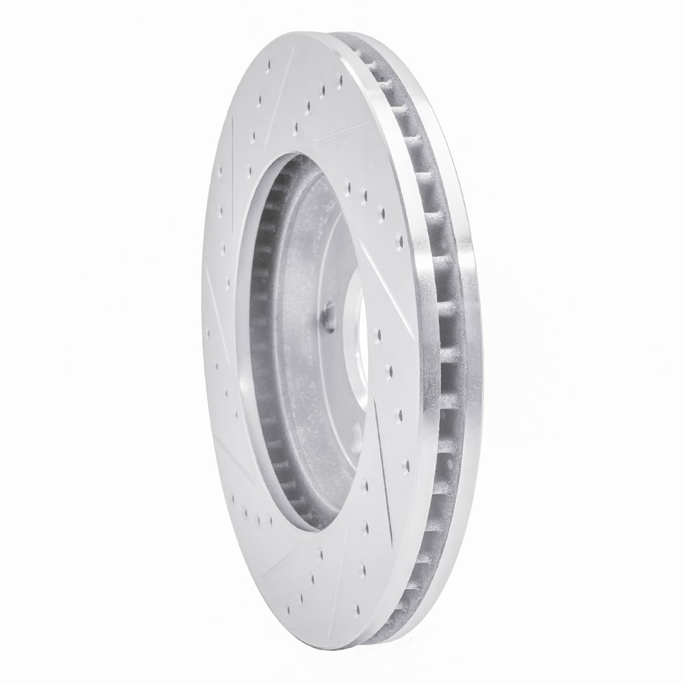 Dynamic Friction Company 631-47032R DFC Brake Rotor - Drilled And Slotted - Silver