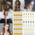 thumbnail image 1 of 100 Pcs Hair Beads For Braids, Hzpohyz Hair Jewelry Loc Jewelry For Hair Braids,dreadlocks Accessories, Rings Clips Coils Shells For Hair Braiding Bea, 1 of 5