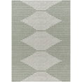 thumbnail image 2 of Mark&Day Outdoor Rugs, 5ft Round Okswerd Global Indoor/Outdoor Moss/Gray Area Rug, Non Shedding Green Grey Carpet for Patio, Porch, Deck, Bedroom, Living Room or Kitchen (5'3" Round), 2 of 3