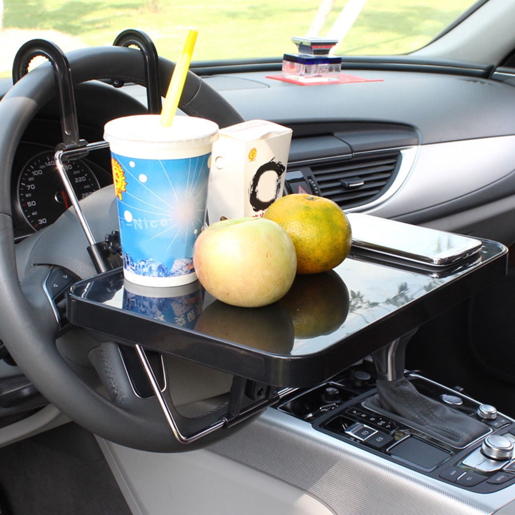 LABSERRON 1Pack Multi-Function Car Table Foldable Storage Stand for Casual Home-Feeding Car Outing 35*9.2in