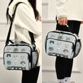thumbnail image 5 of FORMRS Student Lunch Bag Insulated Reusable Cooler Box with Zipper Pockets, Cute Cat Faces, 5 of 9