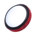 thumbnail image 4 of Miulika Automotive Mirror Clear Glass Convex Rhinestone Decoration Accessory Red, 4 of 9