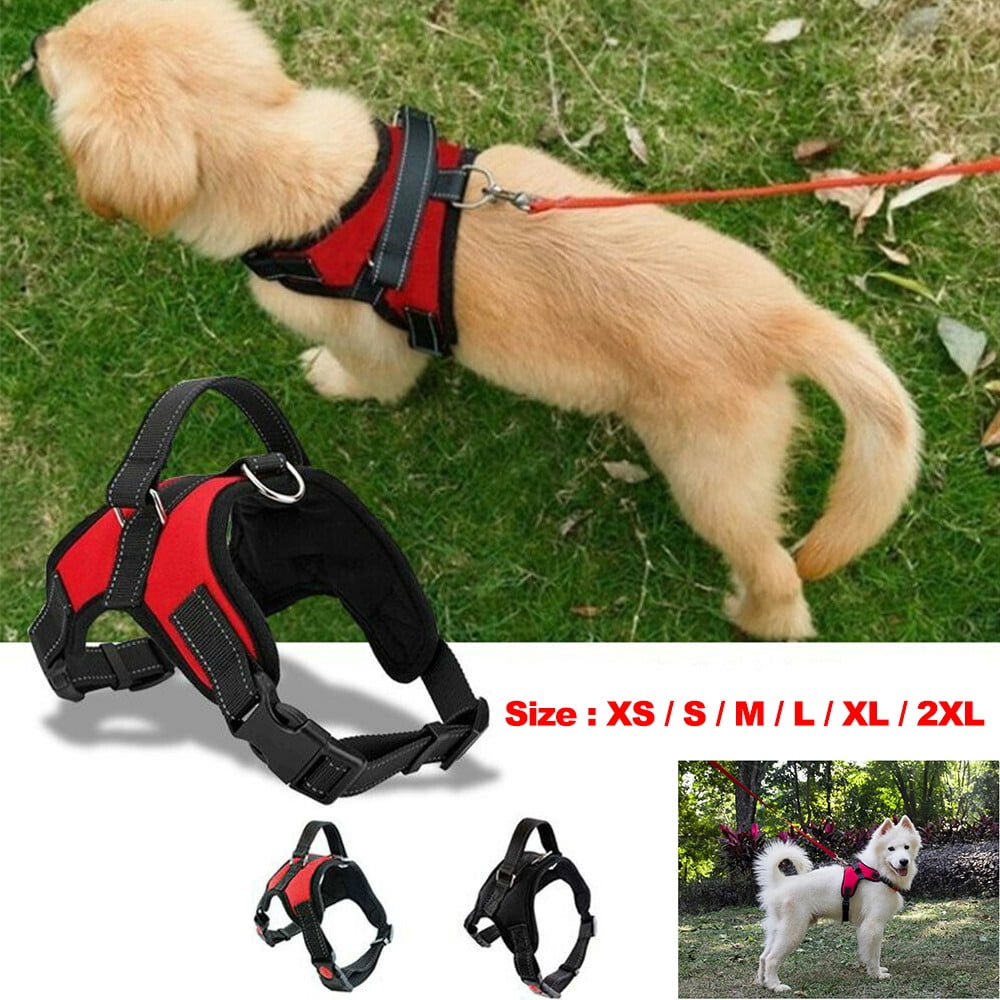 NonPull Dog Harness Adjustable Pet Puppy Walking Strap Vest Soft Chest