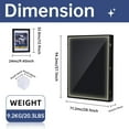 thumbnail image 3 of Premium XL Jersey Display Case with LED Lighting, UV Shield, Dual Baseball Mounts & Photo Frame Insert, 3 of 5