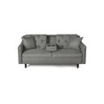 thumbnail image 2 of Sofa Cama con Portavasos de Lino Gris Claro Makora Modelo Silvestre, 2 of 9