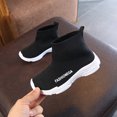 thumbnail image 4 of YYYTop Child Shoes Size 10, Toddler Infant Baby Girls Boy Plain Shoes Sports Shoes Knitted Shoes Toddler Boy Shoes Size 10 Dress Shoes A_Black Up To 30% Off, 4 of 5