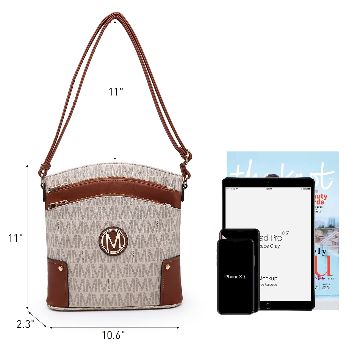 Oakarbo Nylon Multi Pocket Crossbody Bag Purse Travel Adjustable Strap  Black | eBay