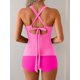 thumbnail image 3 of Trajes de baño Tankini B2prity para mujer, control de barriga, color rosa intenso, 3 of 4