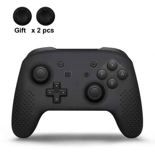 Étui en Silicone Souple Compatible-Nintendo Switch Pro Contrôleur Housse de Protection Grips pour Accessoires Switch Pro Noir