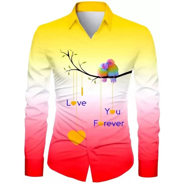 Nuevo patrón floral de alta definición de moda para hombres, color degradado de moda para hombres, informal, para fiestas al aire libre, suave y cómodo