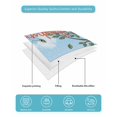 thumbnail image 5 of Quilts Twin-XL Size Bedding Set, Let's Go Camping Lightweight Quilted Comforter, Modern Camper Van Trees Blue Sky Soft Reversible Bedspread Coverlet with Pillow Covers for All Season, 68" x 98", 5 of 7