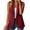 Wine, variant on Olyvenn Womens Notch Lapel Single Button Sleeveless Blazer Vest, Mid Length Straight Cut Side Hand Pockets Tailored Fit Wine XL