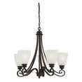 thumbnail image 2 of Thomas Lighting TK0017741 5x100W 120V Haven Chandelier, Satin Pewter, 2 of 3