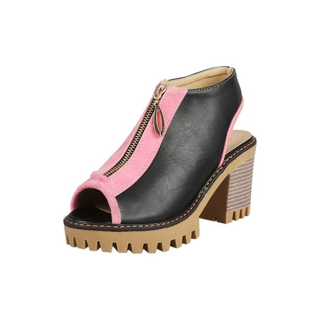 

Boots Deals 2022 Hvyes Fashion Frosted Cloth Faux Leather High Heels Ladies Sandals Size 35-43