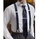 thumbnail image 2 of Conjunto de Tirantes Barry.Wang para Hombre Azul Negro con Corbata, 2 of 4