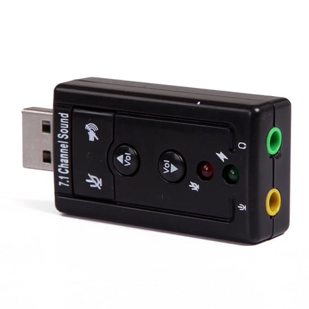 Simyoung Virtual 7.1 Channel USB External Sound Card Audio Adapter with Headphone Output and Microphone Input price history on PriceWatchPro