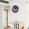 thumbnail image 6 of Indoor 12' Voice-Activated Luminous Decoration Wall Clock With LED Night Light Sunset Sky, 6 of 8