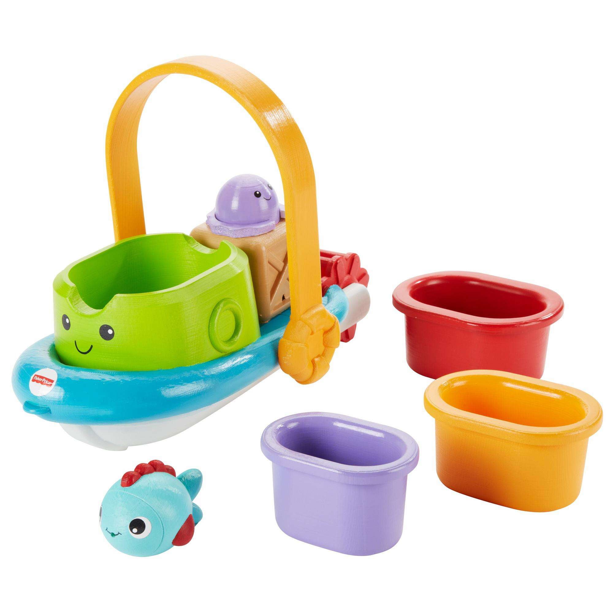 Months Fisher-Price Stackin' Tubtime Boat 6 