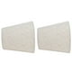 thumbnail image 4 of 2 cubiertas de pantalla de tela con borde blanco beige, con clip para velas E14, perfectas para candelabros y lámparas de mesa, 4 of 8