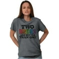 thumbnail image 4 of Two Brides Better Than One LGBT Pride Women's Plus Size Graphic Tee Brisco Brands 4X, 4 of 4