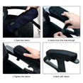 thumbnail image 3 of OUSITAID X  Armrest Pad Memory Foam Armrest Cushion Pads Elbow Arm Rest Cover Chair Armrest Pad(1PCS)), 3 of 5