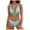 Light Green, variant on idosla Women's 2 Piece Bikini Sets Ditsy Floral Swimsuit Tie Back Swimwear (Light Green, S)