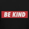 thumbnail image 4 of Teelocity Be Kind Red Bar Graphic T-Shirt (Large - Standard Fit, Black), 4 of 4
