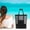 Black, variant on RuiJiao Mesh Beach Bag, Extra Large Beach Bags, Travel Beach Tote Bag for Family & Vacation Essentials, Waterproof Sandproof Mesh Tote Bag with Wet Dry Separation for Swim Pool