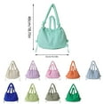 thumbnail image 5 of YIEMEEN Women Puffer Bag Simple Backpack Puffer Shoulder Bag Solid Color Crossbody Bag, 5 of 21