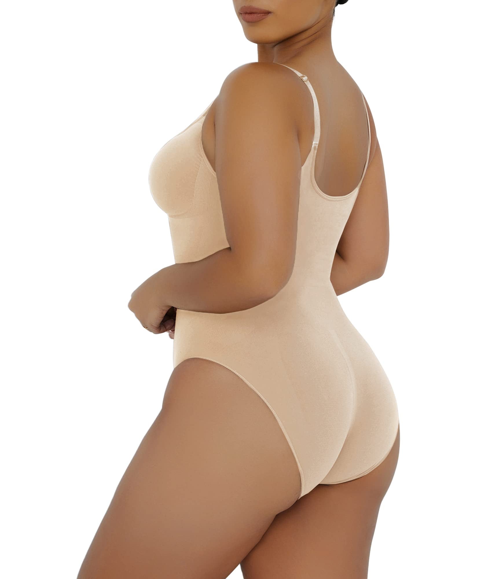 YIANNA Sculpting Bodysuit for Women Tummy Control Seamless Shapewear Body  Shaper