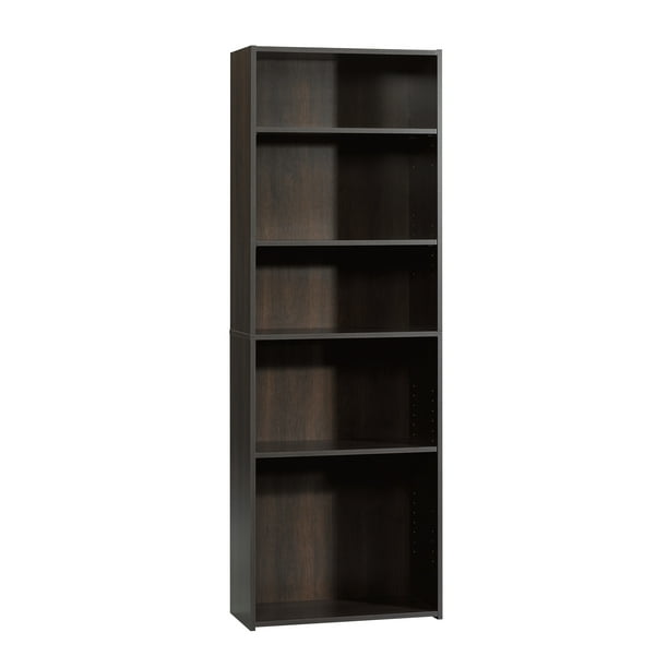 Sauder Beginnings 5shelf Bookcase, Cinnamon Cherry Finish