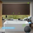 thumbnail image 2 of Yoolax Motorized Blinds Remote Voice Control Electric Zebra Blinds Smart Blind for Windows(95% Shading Brown,52"W x 72"H), 2 of 6