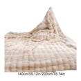 thumbnail image 3 of Weloille Faux Rabbit Fur Tie-Dye Blanket 4.59 x 6.56 Ft, Ultra Soft Fluffy Cozy Plush Throw Blanket, Fade Resistant Warm Comfortable Decorative Blanket for Couch Bed Sofa Living Room Bedroom, 3 of 6