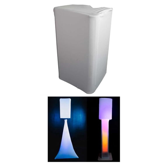 Rockville RSC128W White 12 inch PA DJ Speaker Cover Scrim For Wedding Church Club