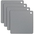 thumbnail image 1 of Jinsinto Silicone Trivet, 4PCS Non-slip Anti-Heat 250°C Multifunction18*18CM, 1 of 3