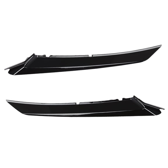 CROSSDESIGN Black Pair Front Grille Headlight Trim Molding Fit for 2018-2022 Toyota Camry SE/XSE